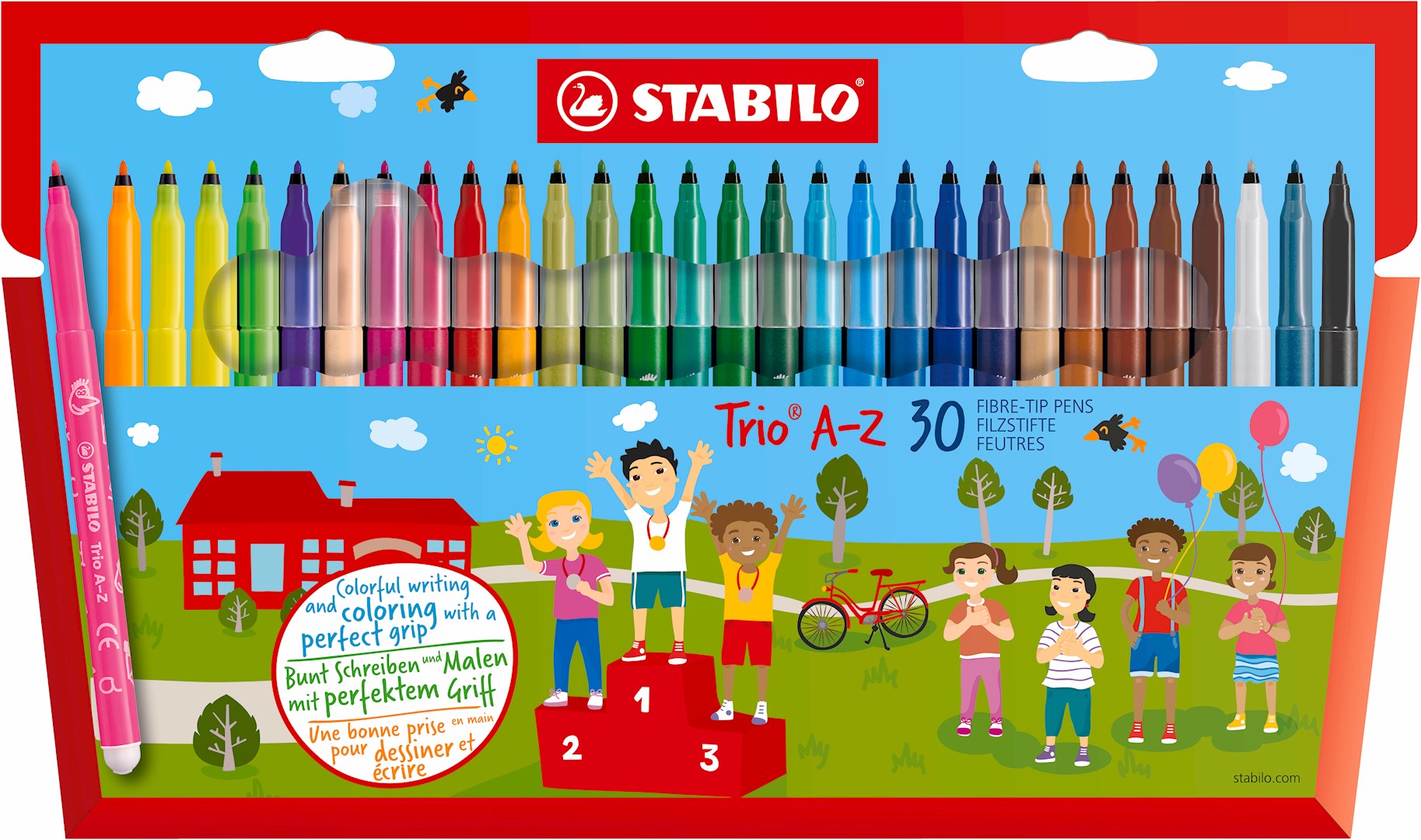 Flamaster STABILO Trio A-Z  etui kartonowe 30 szt.