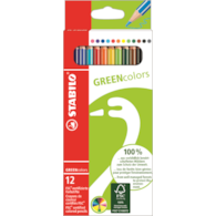 Kredka drewniana STABILO GREENcolors etui 12 szt. FSC