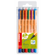 Cienkopis STABILO GREENpoint etui z zawieszką 6 szt.
