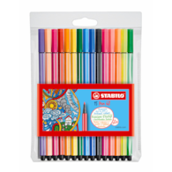Flamaster STABILO Pen 68 etui z zawieszką 10+5 szt. neon