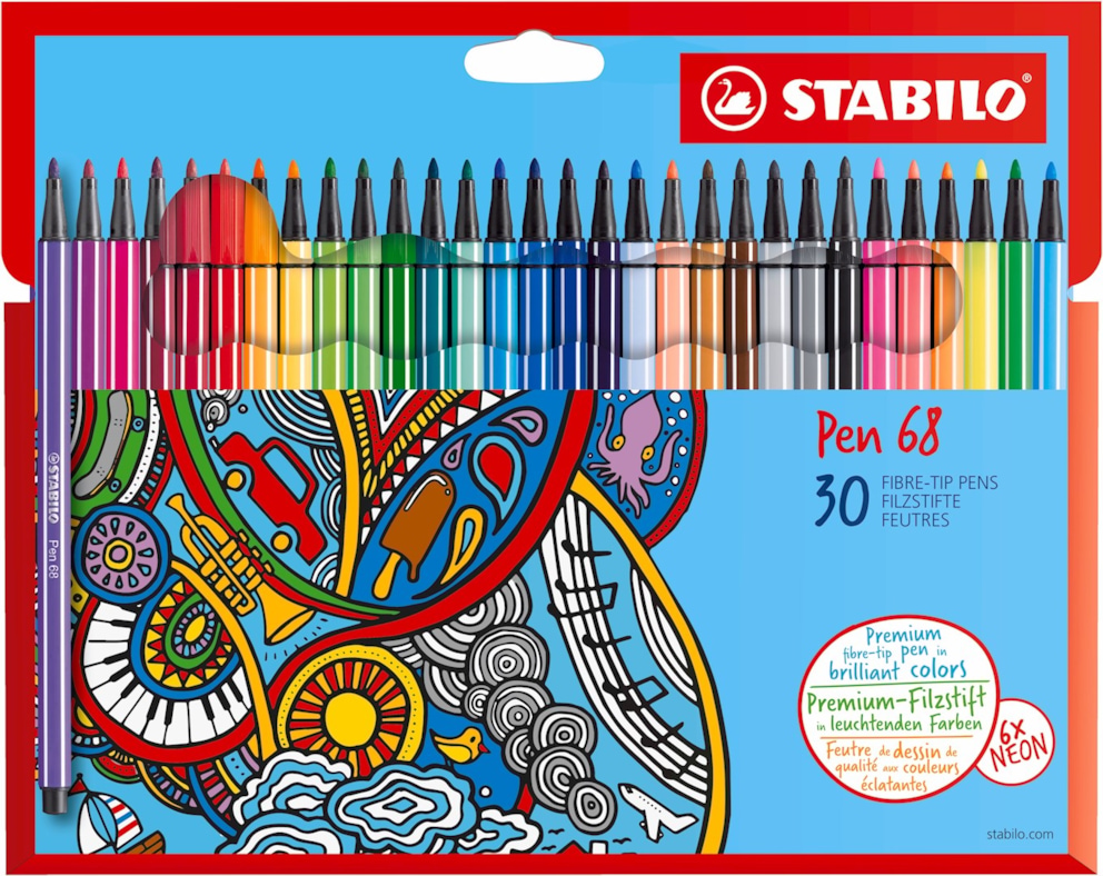 Flamaster STABILO Pen 68 etui kartonowe 30 szt.