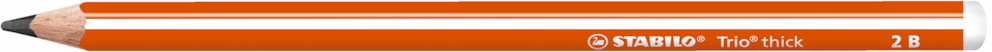Ołówek drewniany STABILO Trio thick pomarańczowy 2B