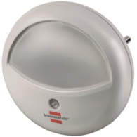 Lampka nocna BRENNENSTUHL do korytarza, okrągła, biała