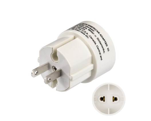 Adapter podróżny -wtyczka amerykańska  EU-USA