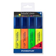 Zakreślacz Textsurfer classic, 4 kol. (1, 23, 4, 5) w etui, Staedtler