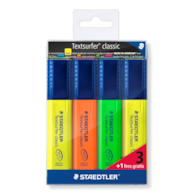 Zakreślacz Textsurfer classic, 4 kol. (1, 23, 4, 5) w etui, Staedtler