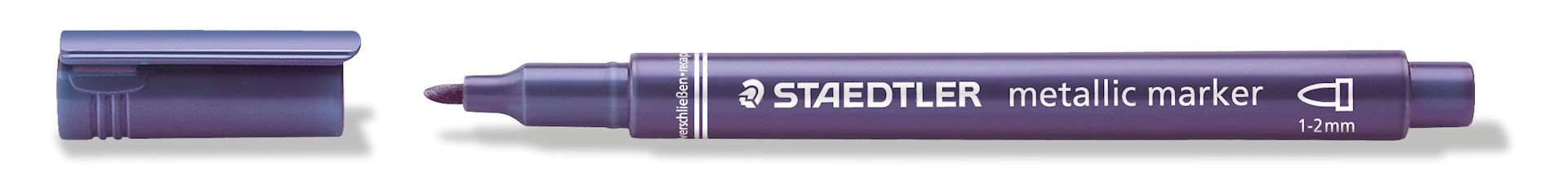 Marker metaliczny Metallic marker, okrągła końcówka, fioletowy, Staedtler