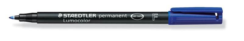 Foliopis Lumocolor, F, wodoodporny, niebieski, Staedtler