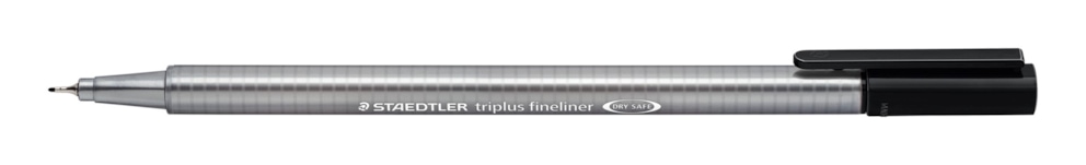 Cienkopis triplus, trójkątny, 0.3 mm, czarny, Staedtler