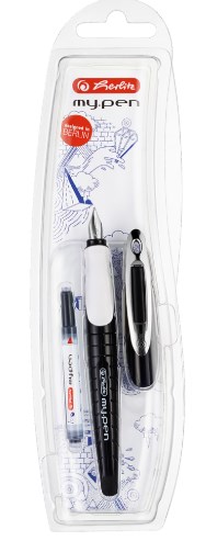 Pióro wieczne Herlitz MY PEN  M czar/biały 96083000