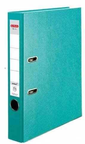 SEGREGATOR DŹWIGNIOWY HERLITZ Q.FILE A4 5CM TURKUSOWY