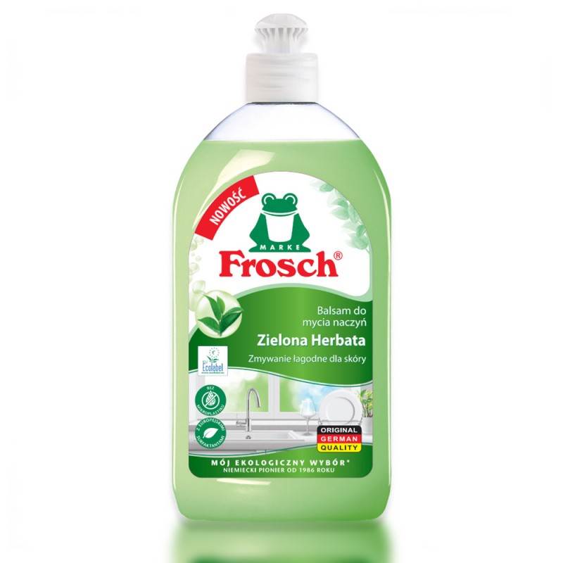Frosch Cytrynowy płyn do mycia naczyń balsam zielona herbata 500 ml
