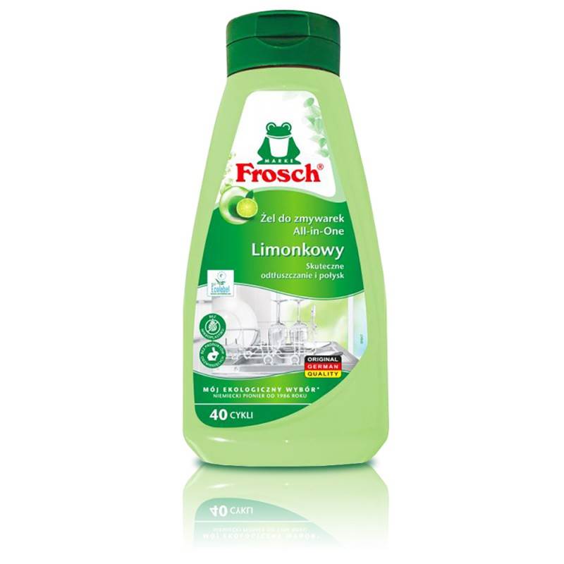 FROSCH Limonkowy żel do zmywarek All in One 650 ml