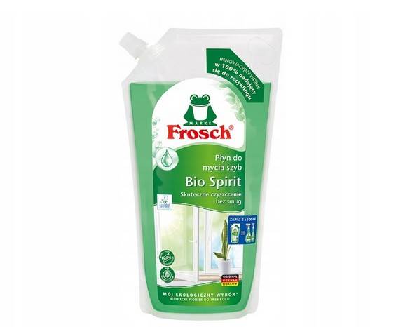 Płyn do mycia szyb FROSCH Bio Spirit 1000 ml FROSCH worek