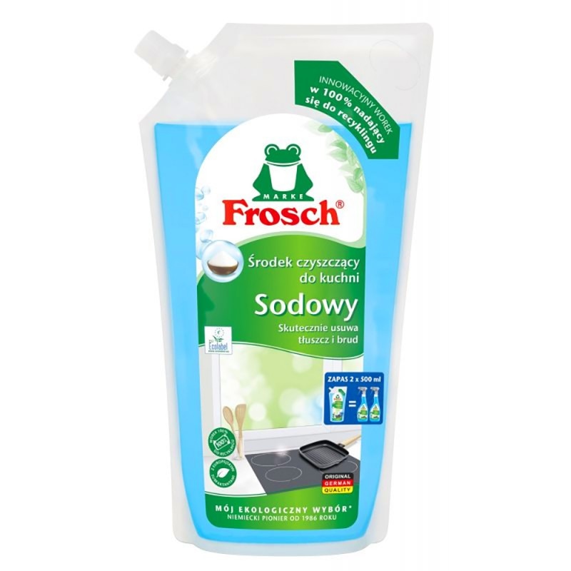 Ekologiczny środek do czyszczenia kuchni SODA zapas refill 1L FROSCH worek