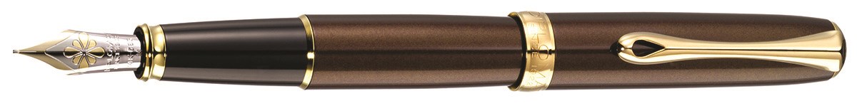 Pióro wieczne DIPLOMAT Excellence A2 Marrakesh Gold (14K), F, brązowe