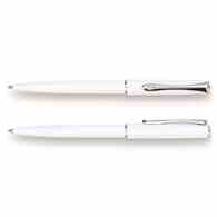 Długopis DIPLOMAT Traveller, biały/chromowany