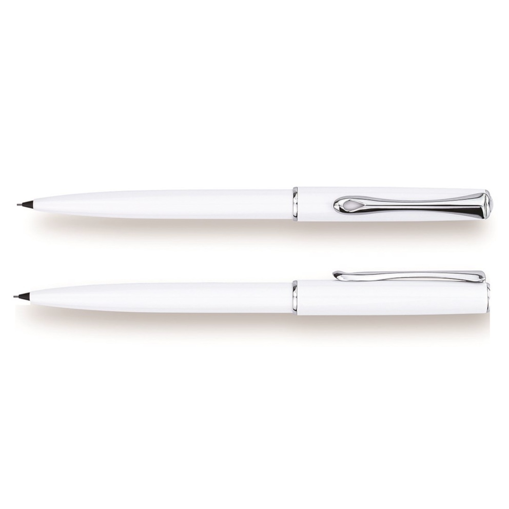 Ołówek automatyczny DIPLOMAT Traveller, 0,5mm, biały/chromowany