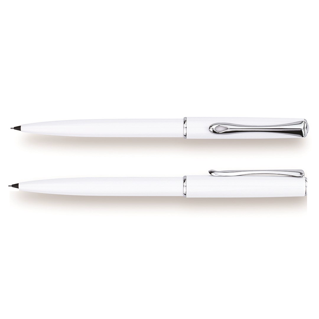Ołówek automatyczny DIPLOMAT Traveller, 0,5mm, biały/chromowany