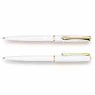 Długopis DIPLOMAT Traveller, biały/złoty