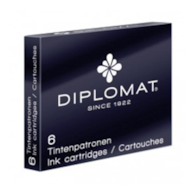 Naboje do piór DIPLOMAT, 6szt., czarne