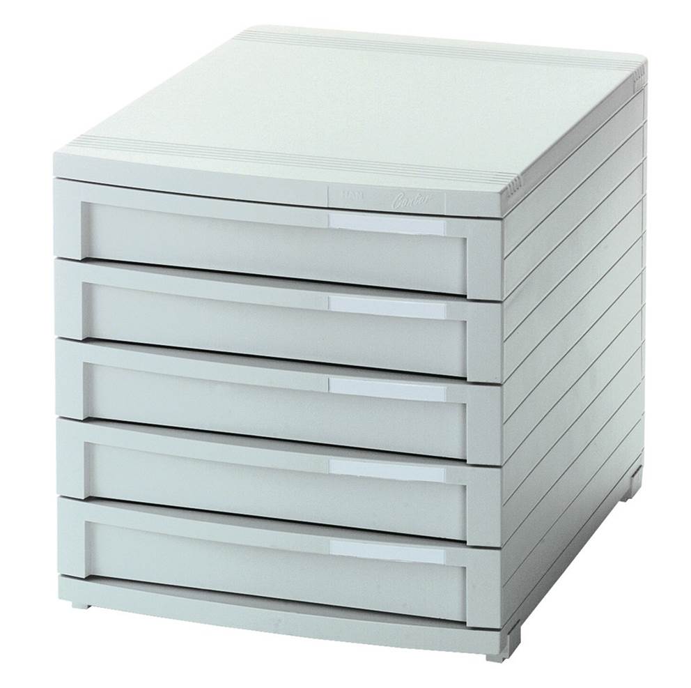 Zestaw 5 szufladek HAN Contur, polistyren, A4+, szary