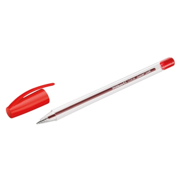 DŁUGOPIS PELIKAN STICK SUPER SOFT CZERWONY