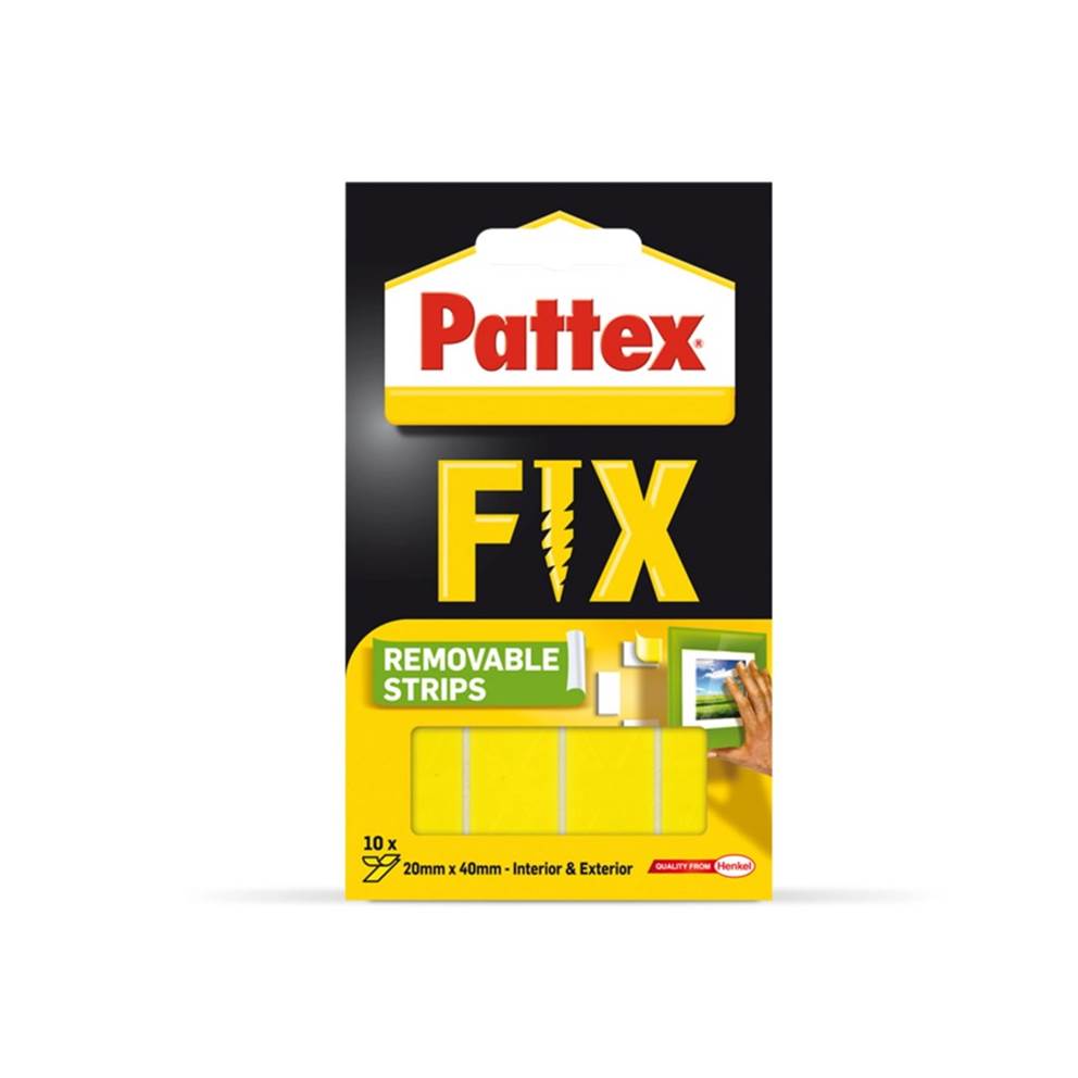 Paski montażowe usuwalne  PATTEX FIX, 10*40mm x 20mm