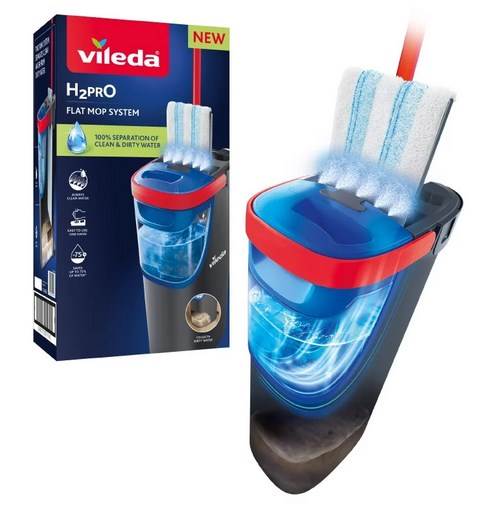 VILEDA MOP PŁASKI H2PRO zestaw 175774 - box
