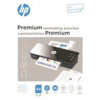 Folie laminacyjne HP PREMIUM A4, dziurkowanie, 125 mic, 25 szt., przezroczyste/połysk