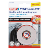 TAŚMA TESA DWUSTRONNA POWERBOND ULTRA ST RONG 1,5XM X19MM TRANSPARENTNA
