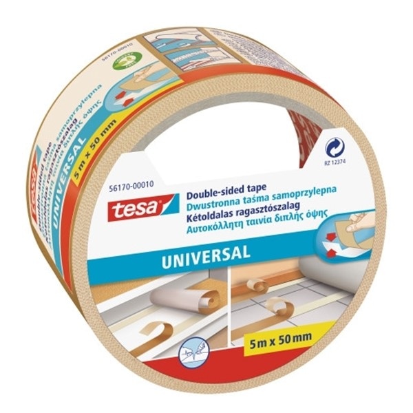 TAŚMA UNIWERSALNA TESA DWUSTRONNA 5M X50 MM TRANSPARENTNA