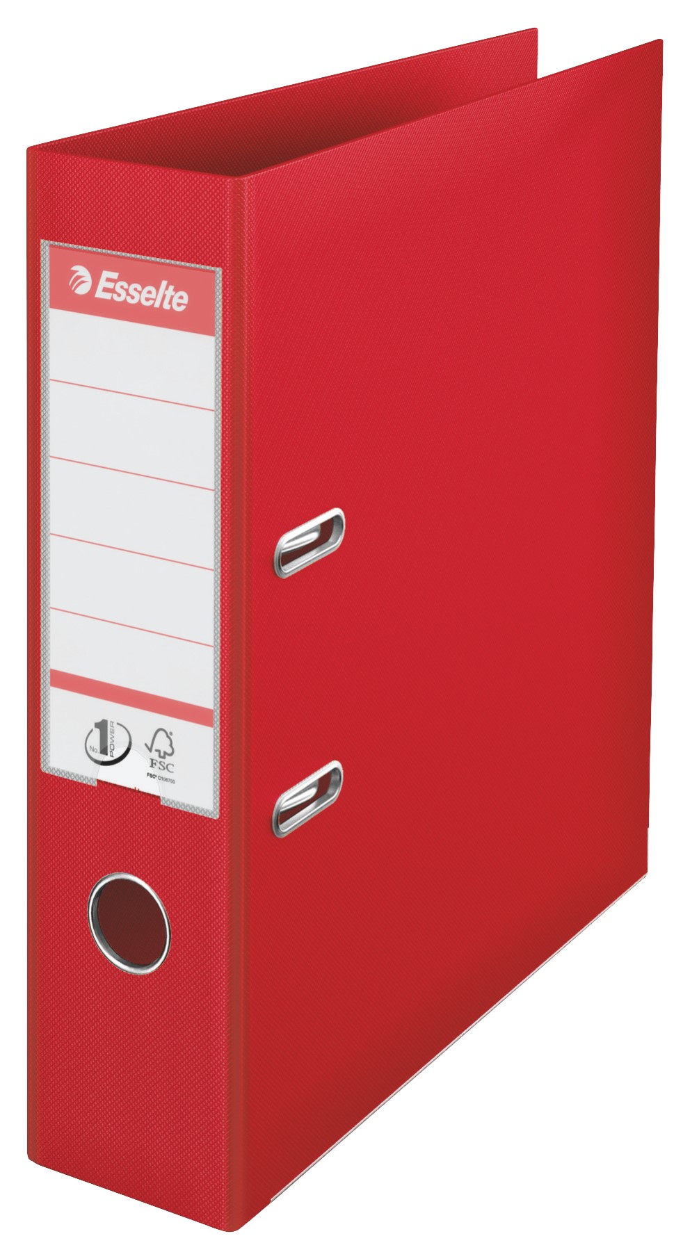 Segregator Esselte No.1, A4, szer. 75 mm, czerwony