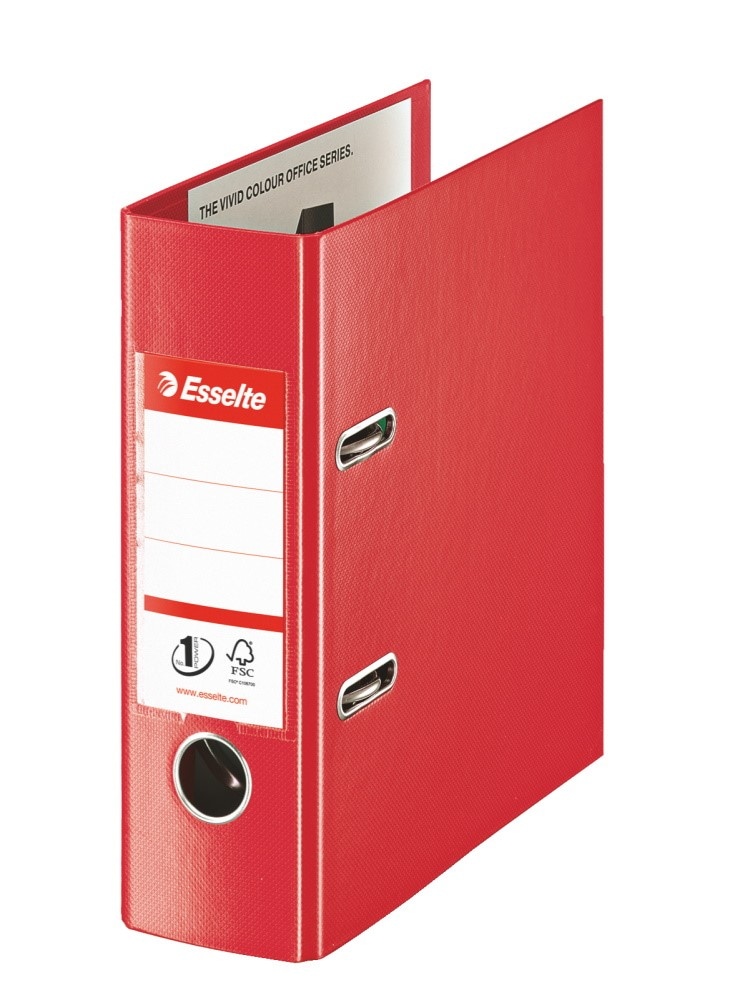 Segregator Esselte No.1 Vivida, A5, szer. 75 mm, czerwony