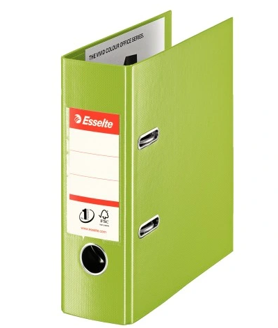 Segregator Esselte No.1 Vivida, A5, szer. 75 mm, zielony