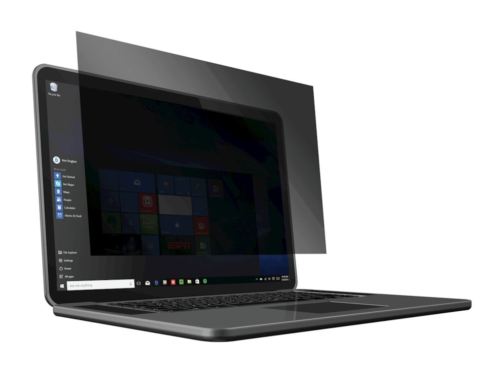 Filtr prywatyzujący Kensington, zaciemniający z 2 boków, zdejmowany, 35,6 cm, 14 , format 16:9