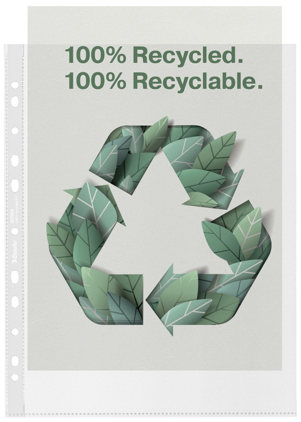 Koszulka groszkowa Recycled Premium PP 100 mic. A4 MAXI 50 szt./pudełko