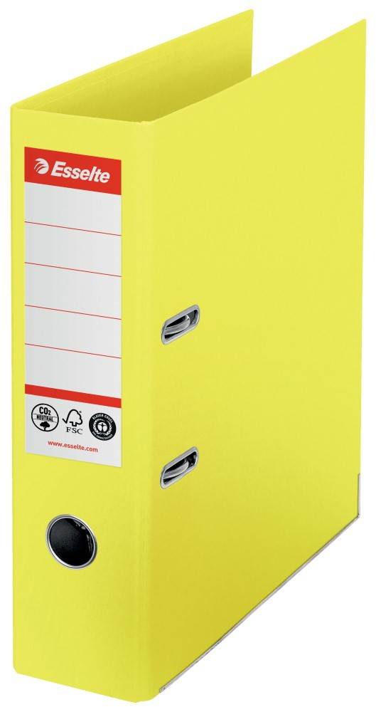 Segregator Esselte No.1 neutralny pod względem emisji CO2, A4, szer. 75 mm, żółty