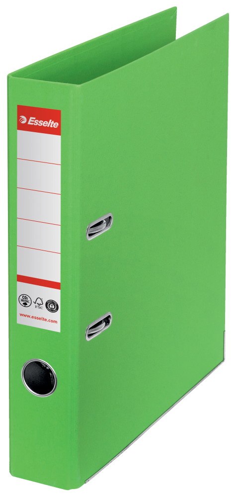 Segregator Esselte No.1 neutralny pod względem emisji CO2, A4, szer. 50 mm, zielony