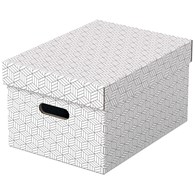 Pudełka domowe do przechowywania, rozmiar M, 3 sztuki, białe