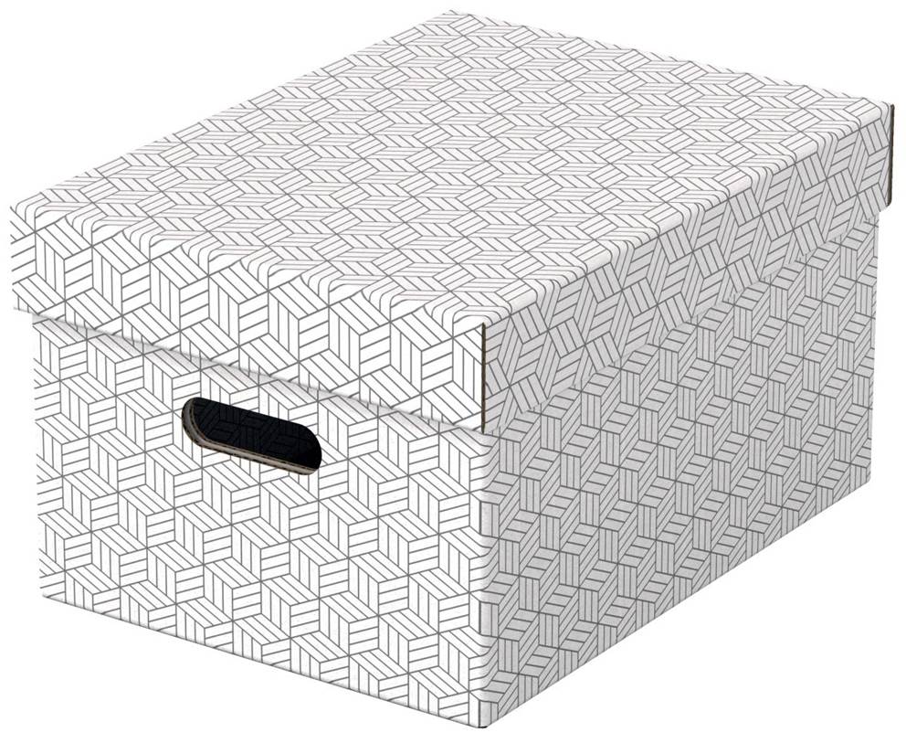 Pudełka domowe do przechowywania, rozmiar M, 3 sztuki, białe