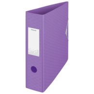 Segregator Esselte Colour'Breeze, z polyfoamu A4, 82 mm, lawendowy