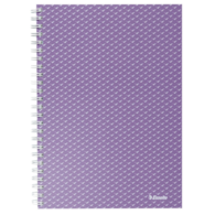 Kołonotatnik Colour'Breeze A5, w kratkę, lawendowy