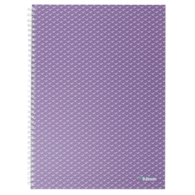 Kołonotatnik Colour'Breeze A4, w kratkę, lawendowy