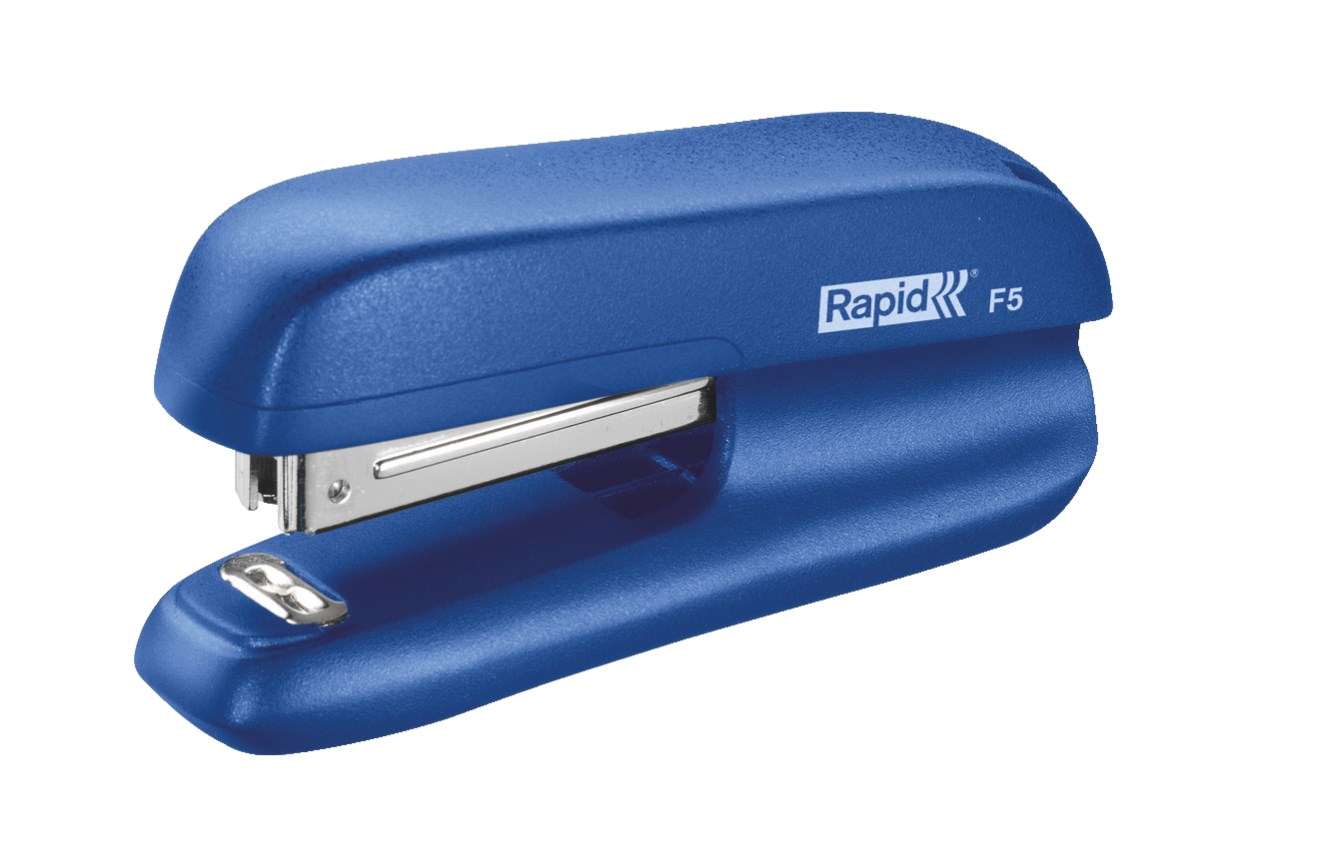 Zszywacz mini F5 Rapid, niebieski, 5 lat gwarancji, 10 kartek