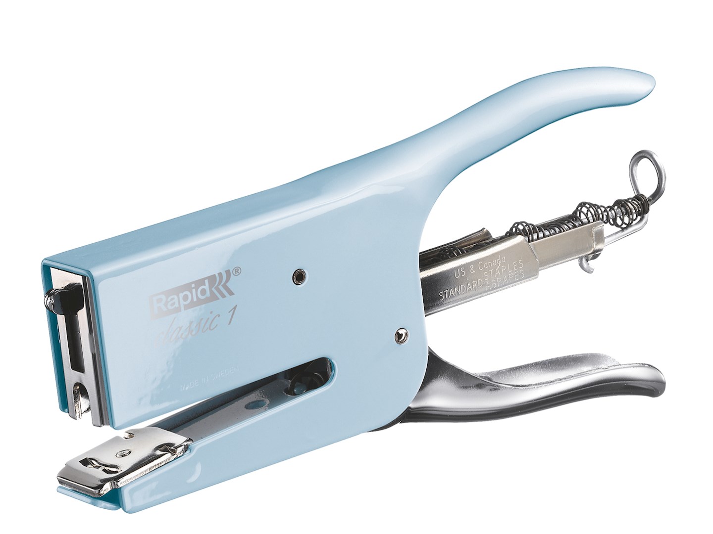 Zszywacz nożycowy Retro Classic K1 24/6-8+ fondant blue, 5 lat gwarancji, 50 kartek