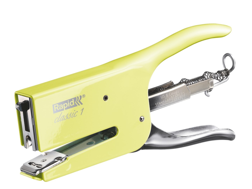 Zszywacz nożycowy Retro Classic K1 24/6-8+ mellow yellow, 5 lat gwarancji, 50 kartek