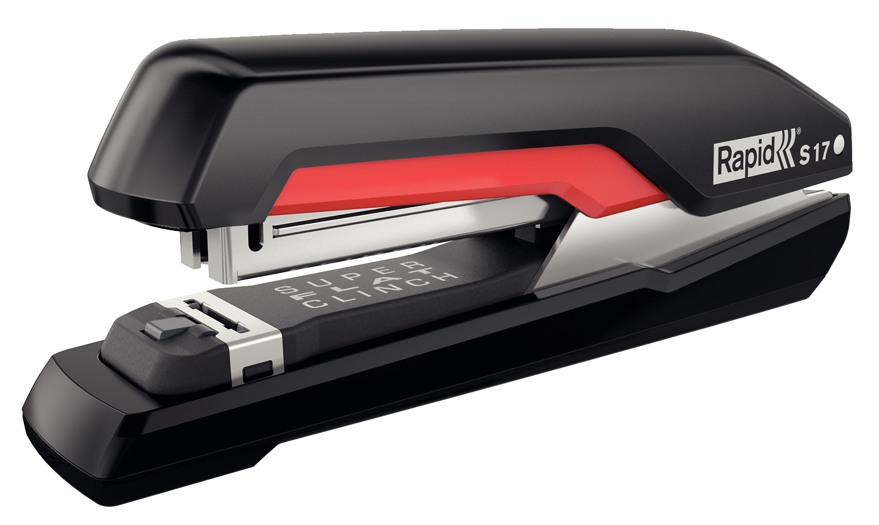 Zszywacz Rapid Supreme Omnipress  S17, czarno-czerwony, 5 lat gwarancji, 30 kartek