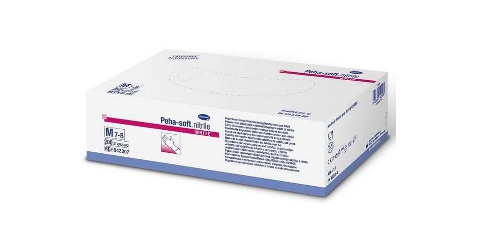 Rękawice nitrylowe bezpudrowe XL op 180 białe