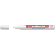 Marker do tablic szklanych e-90 EDDING, 2-3mm, biały